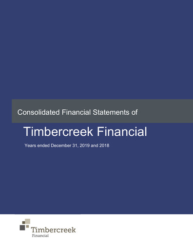Thumbnail Timbercreek Financial Financial Statement 2019