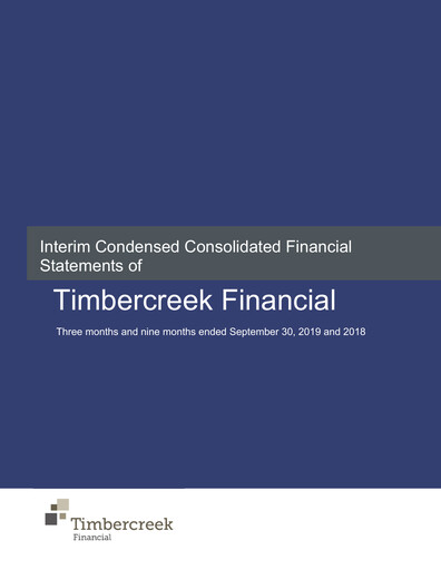 Thumbnail Timbercreek Financial Quarterly Report 2019-q3