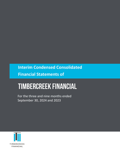 Thumbnail Timbercreek Financial Quarterly Report 2024-q3
