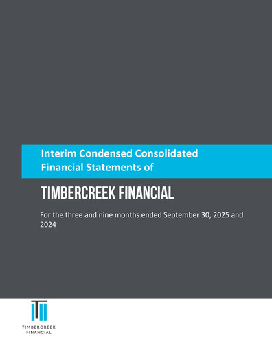 Thumbnail Timbercreek Financial Quarterly Report 2025-q3