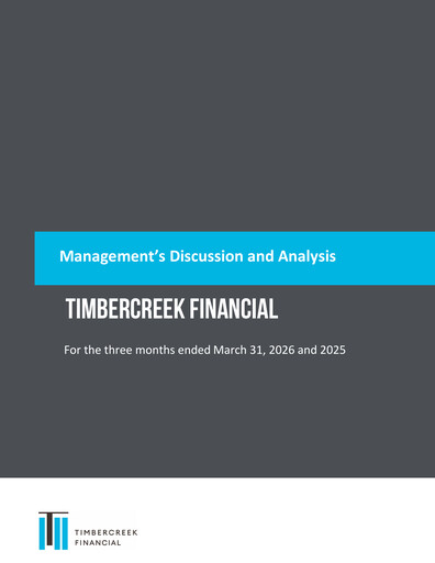 Thumbnail Timbercreek Financial Quarterly Report 2026-q1