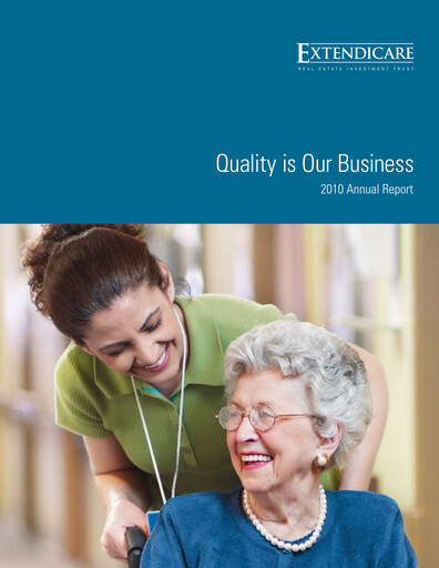 Thumbnail Extendicare Annual Report 2010