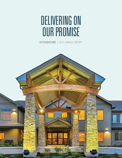 Thumbnail Extendicare Annual Report 2015