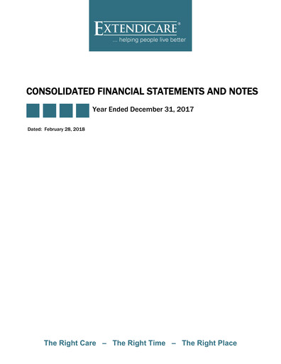 Thumbnail Extendicare Financial Statement 2017