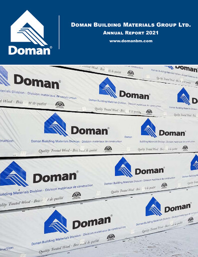 Thumbnail Doman Building Materials Group Annual Report 2021