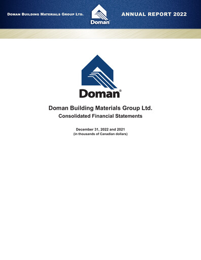 Thumbnail Doman Building Materials Group Financial Statement 2022