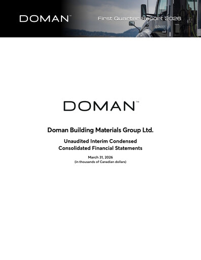 Vorschaubild Doman Building Materials Group Quartalsbericht 2026-q1