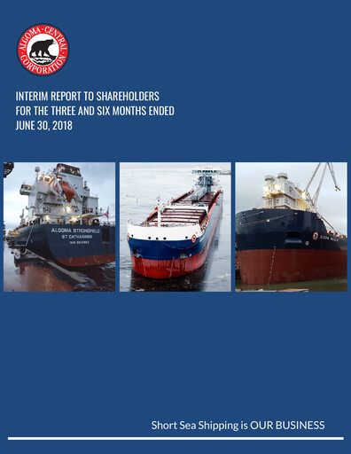 Thumbnail Algoma Central Corporation Quarterly Report 2018-q2
