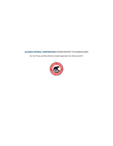 Thumbnail Algoma Central Corporation Quarterly Report 2020-q3
