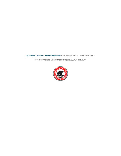 Thumbnail Algoma Central Corporation Quarterly Report 2021-q2