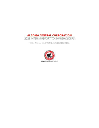 Vorschaubild Algoma Central Corporation Quartalsbericht 2023-q2