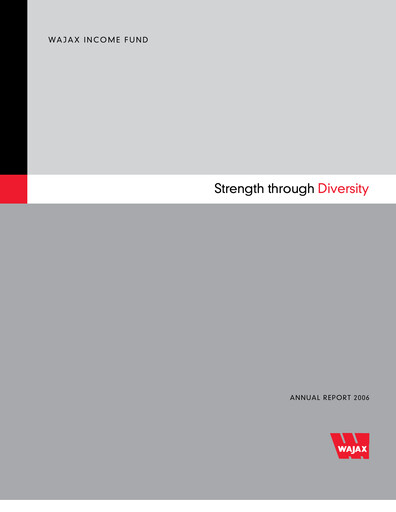 Thumbnail Wajax Corporation Annual Report 2006