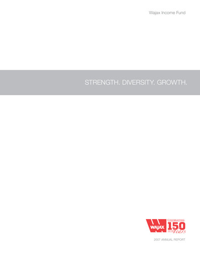 Thumbnail Wajax Corporation Annual Report 2007