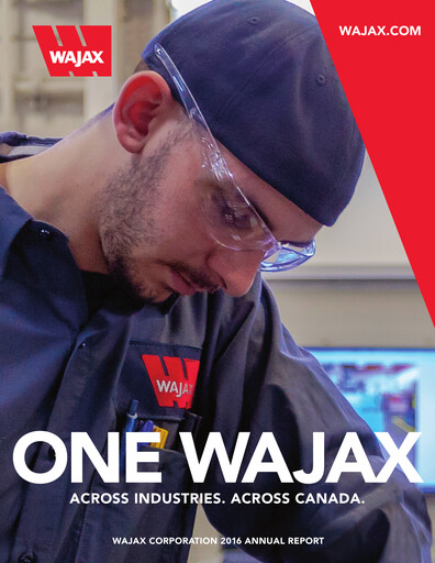 Thumbnail Wajax Corporation Annual Report 2016