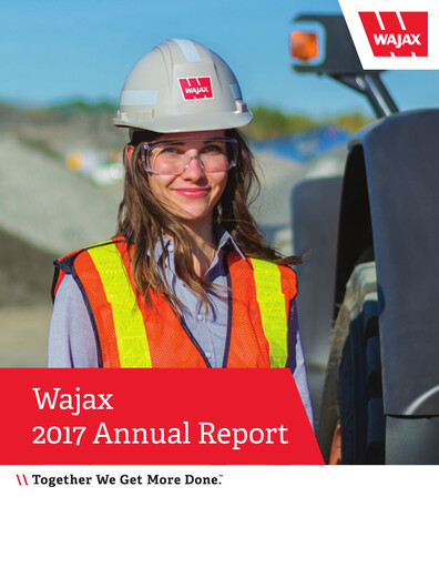 Thumbnail Wajax Corporation Annual Report 2017