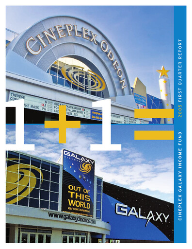 Miniature Cineplex Rapport trimestriel 2005-q1
