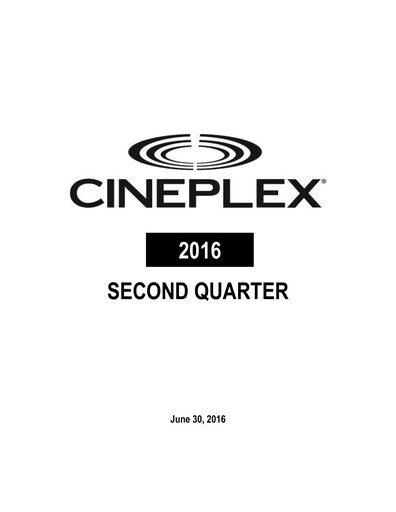 Miniature Cineplex Rapport trimestriel 2016-q2
