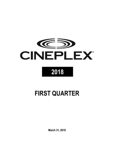 Miniature Cineplex Rapport trimestriel 2018-q1