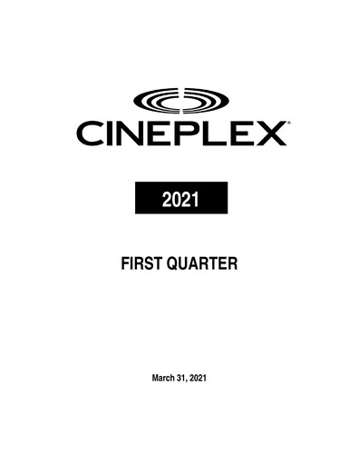 Miniature Cineplex Rapport trimestriel 2021-q1