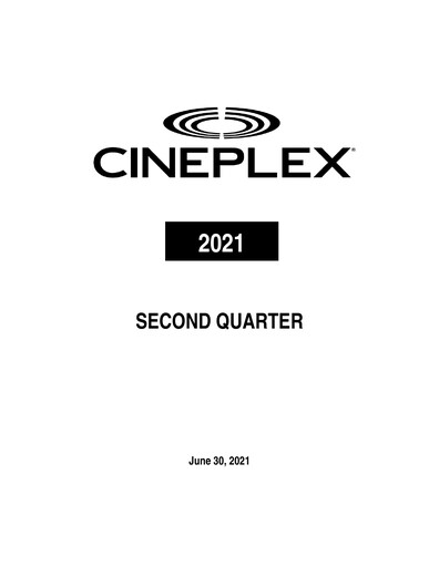 Miniature Cineplex Rapport trimestriel 2021-q2