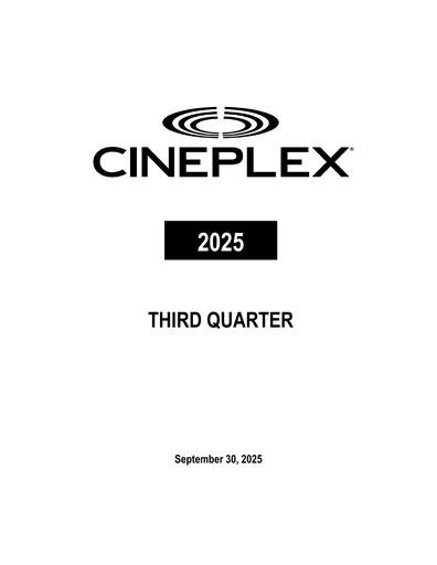 Miniature Cineplex Rapport trimestriel 2025-q3