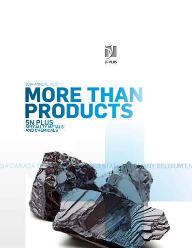 Thumbnail 5N Plus Annual Report 2014