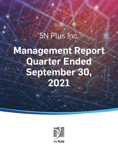 Thumbnail 5N Plus Financial Report 2021-q3