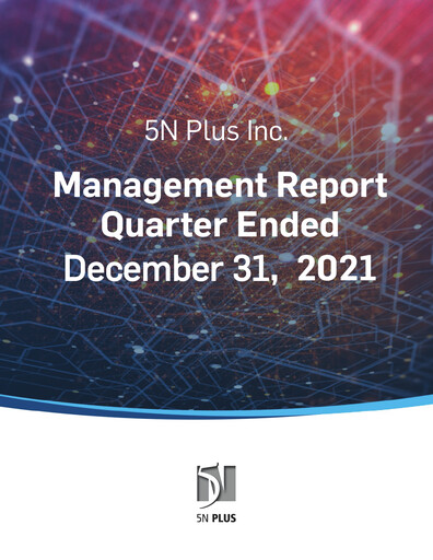 Thumbnail 5N Plus Financial Report 2021-q4