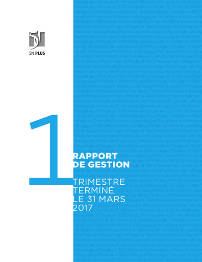Thumbnail 5N Plus Financial Report 2017-q1