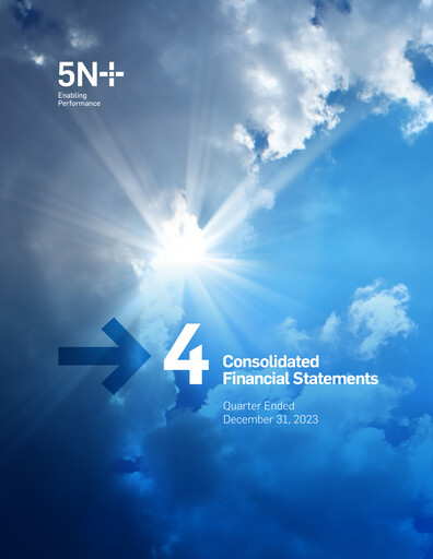 Thumbnail 5N Plus Financial Statement 2023
