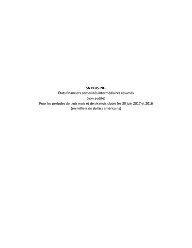 Thumbnail 5N Plus Financial Statement 2017-q2