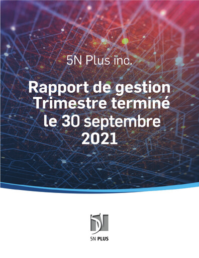 Thumbnail 5N Plus Quarterly Report 2021-q3