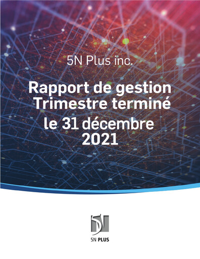 Thumbnail 5N Plus Quarterly Report 2021-q4