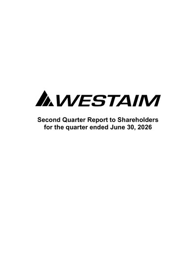 Thumbnail The Westaim Corporation Quarterly Report 2026-q2