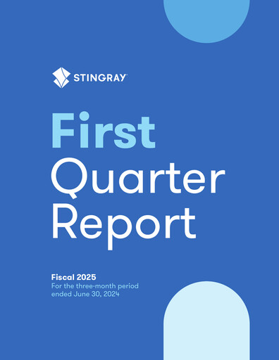 Thumbnail Stingray Group Quarterly Report fy2025-q1