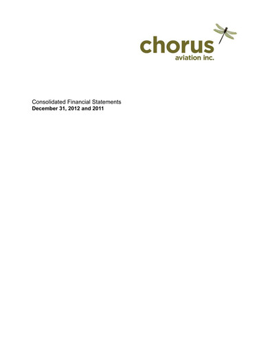 Thumbnail Chorus Aviation Financial Statement 2012