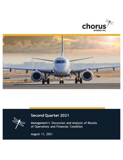 Thumbnail Chorus Aviation Quarterly Report 2021-q2