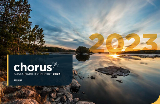 Thumbnail Chorus Aviation Sustainability Report 2023