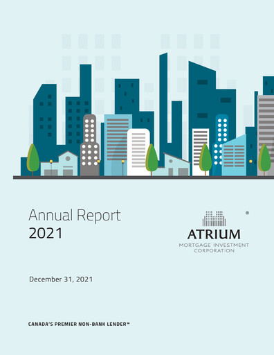 Thumbnail Atrium Mortgage Investment Annual Report 2021