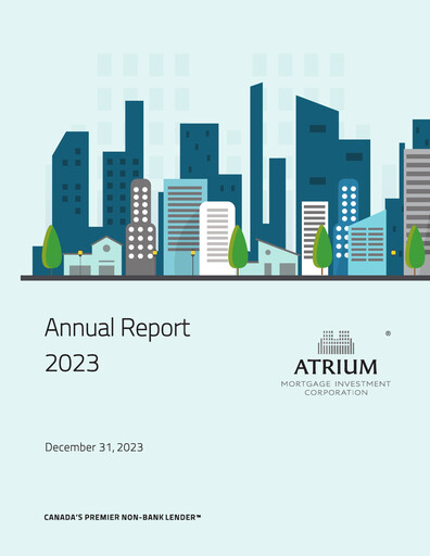 Thumbnail Atrium Mortgage Investment Annual Report 2023