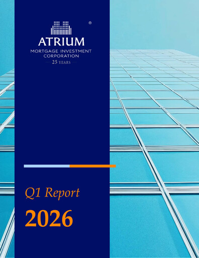 Thumbnail Atrium Mortgage Investment Quarterly Report 2026-q1