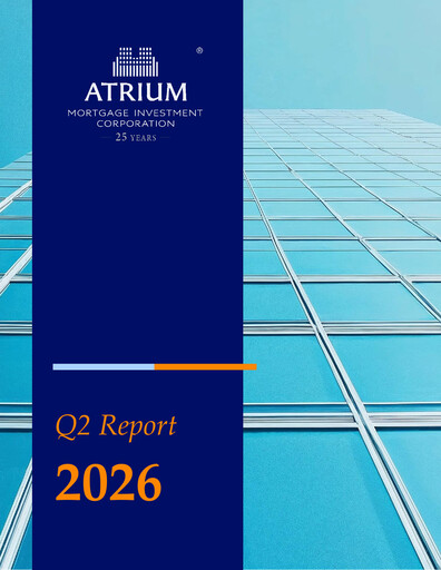 Thumbnail Atrium Mortgage Investment Quarterly Report 2026-q2