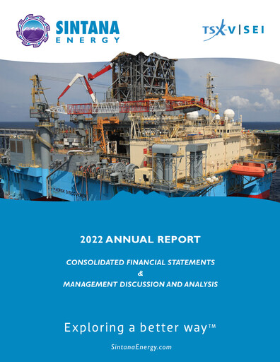 Thumbnail Sintana Energy Annual Report 2022