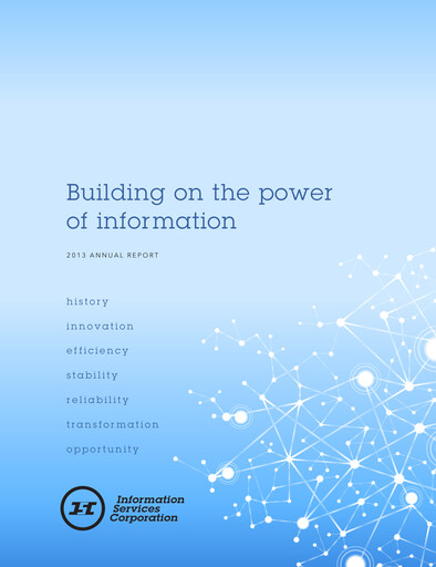 Thumbnail Information Services Corporation Annual Report 2013