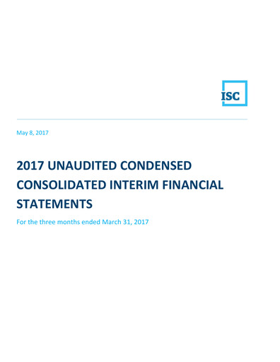 Thumbnail Information Services Corporation Quarterly Report 2017-q1