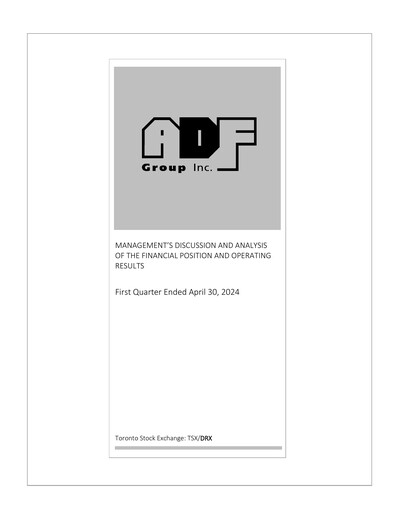Thumbnail ADF Group Quarterly Report fy2025-q1