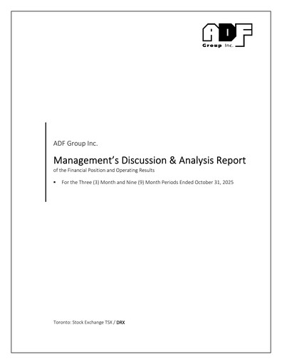 Thumbnail ADF Group Quarterly Report fy2026-q3