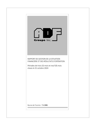 Thumbnail ADF Group Quarterly Report fy2025-q3