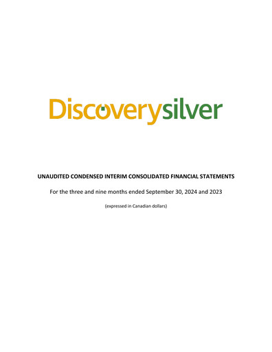 Vorschaubild Discovery Silver Corp. Quartalsbericht 2024-q3