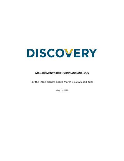 Thumbnail Discovery Silver Corp. Quarterly Report 2026-q1